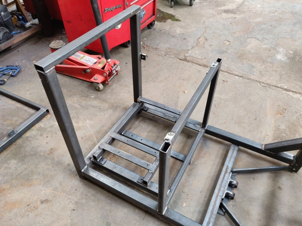 Production cart fabrication, raw stage