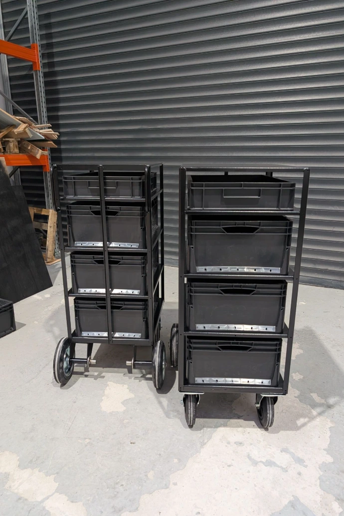 Tip and go Cart, Film and Tv production Cart