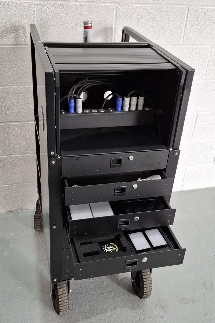 Bespoke Charging cart, Film and TV Production, Studio Cart 