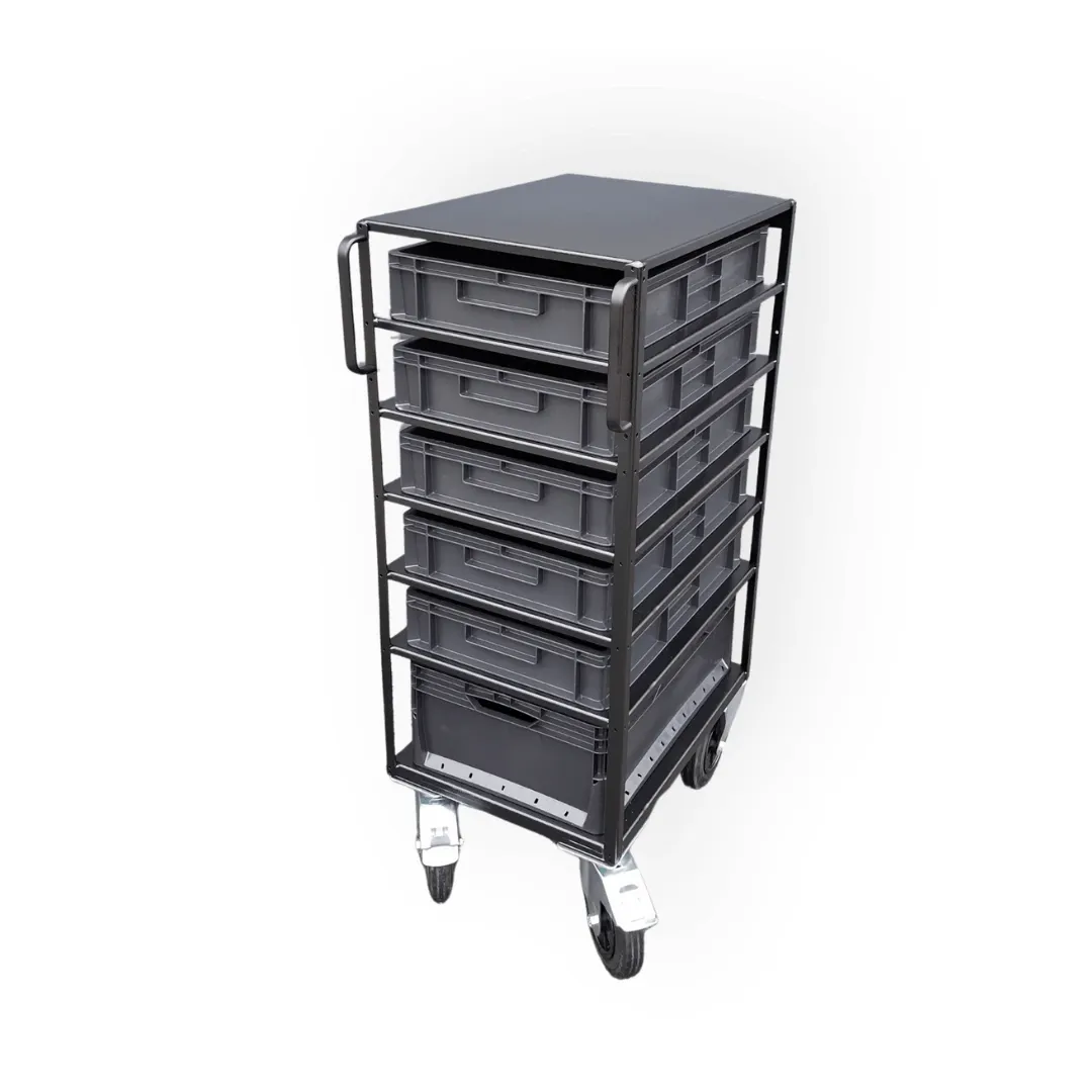 Compact 6 Crate Cart