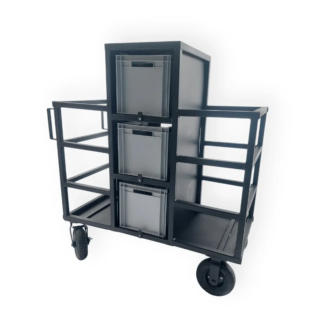 Compact Stand and Crate Cart